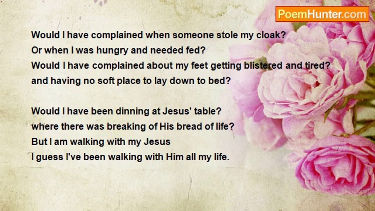 Linda Winchell - 'If I Could Have Walked With Jesus'