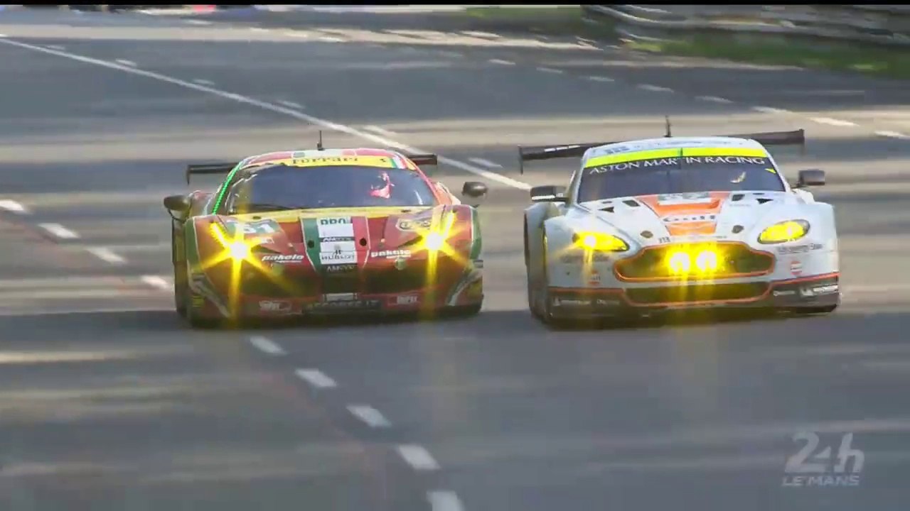 24h du Mans 2014 Race Ferrari vs Aston Martin Great battle