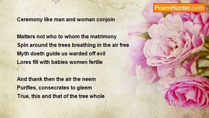 Indira Renganathan - Get The Trees Wedded, Be Blessed