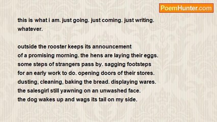 RIC S. BASTASA - i promised not to wake up early and write again