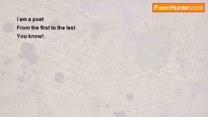 Ramesh T A - A First To Last Poet!