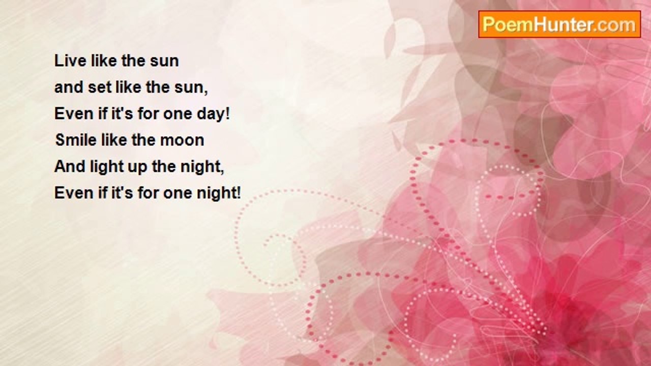 abhilash fraizer - Live like the Sun!