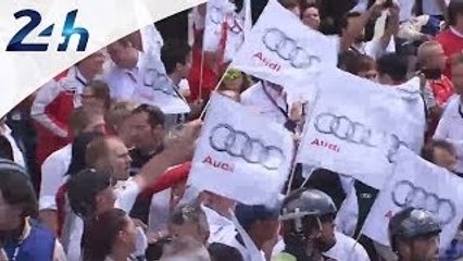 24 Heures du Mans 2014: ambiance Audi à l'arrivée