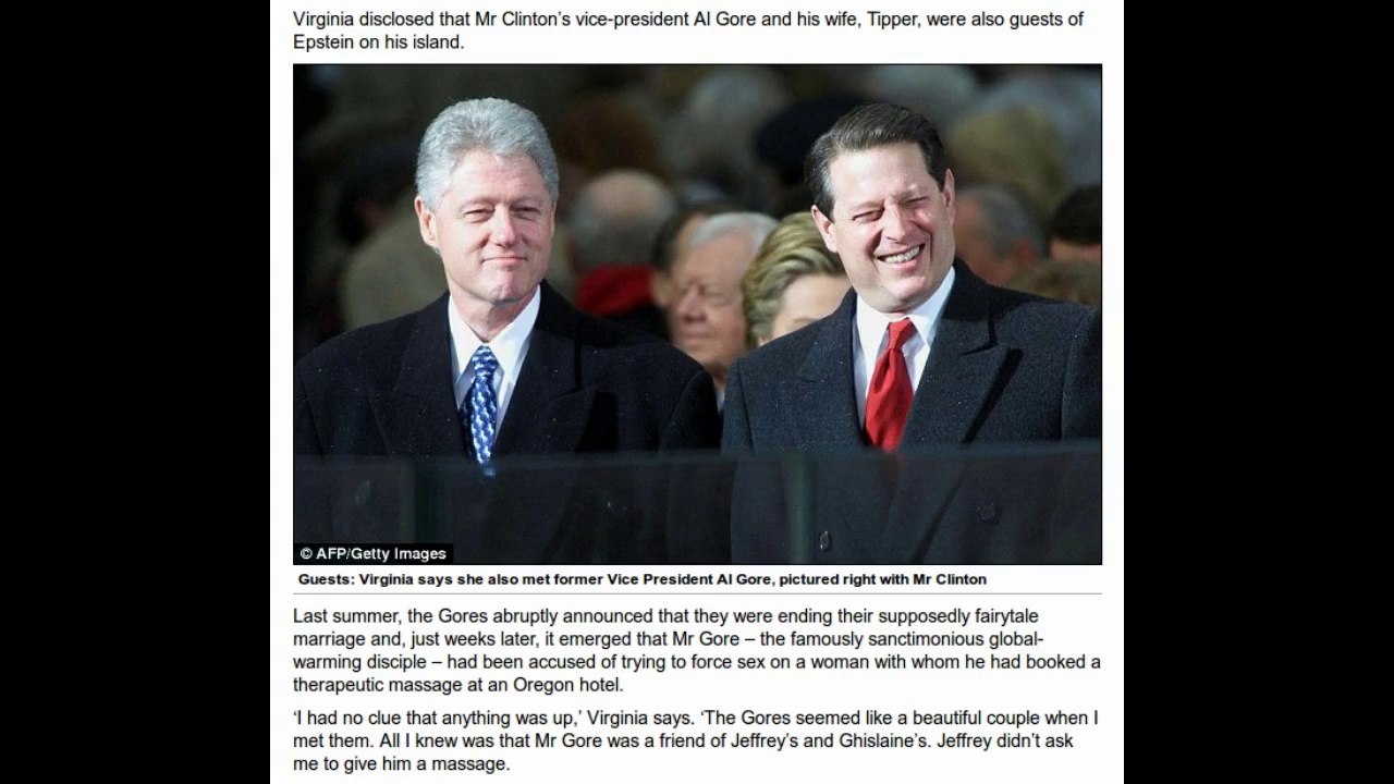 Rapist Freemason Al Gore 2 Paedophile friends, attempted rape & oral sex with a sex slave