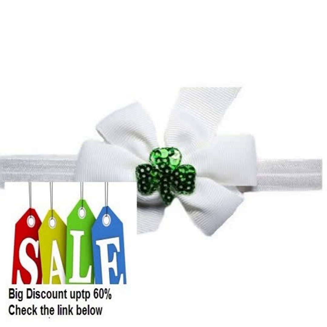 ⁣Best Deals St. Patrick's Day Shamrock Elastic Baby Headband Review