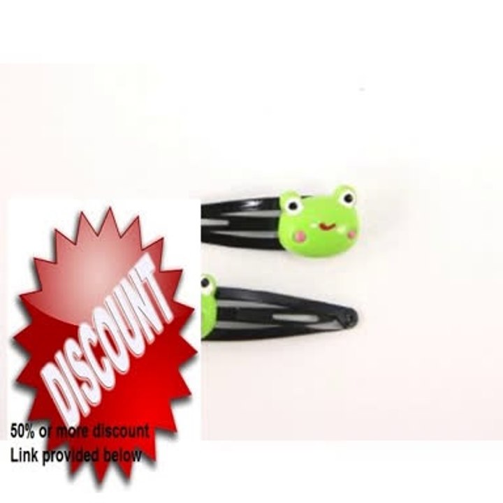 Best Deals Tree Frog - Baby Girl & Toddler Hair Clip / Snap Clip - Green Review