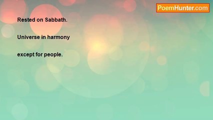 Jim Norausky - Perfect Creation, Almost (Haiku)