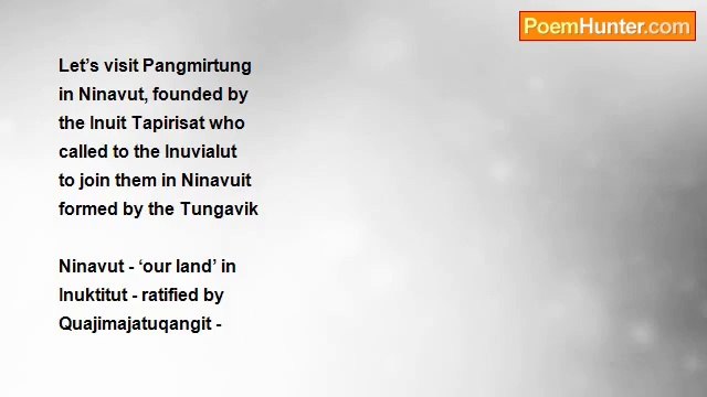 Margaret Alice Second - Let’s Visit Ninavut