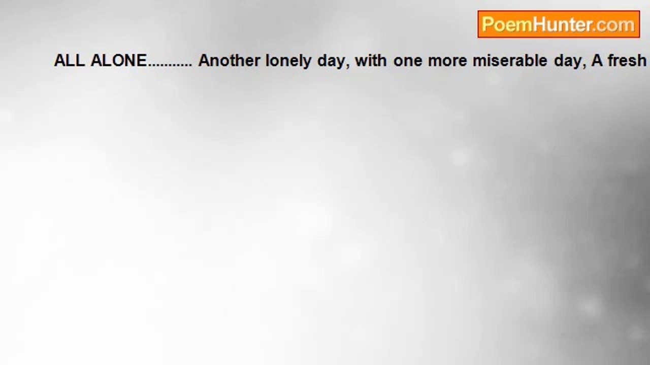 misha vasandani - ALL ALONE