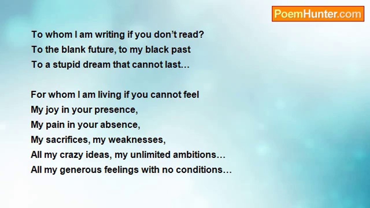 Wael Karameh - To Whom I am writing?