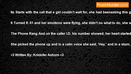 Kristofer Anhorn - The Call - Not A Poem, Short Story
