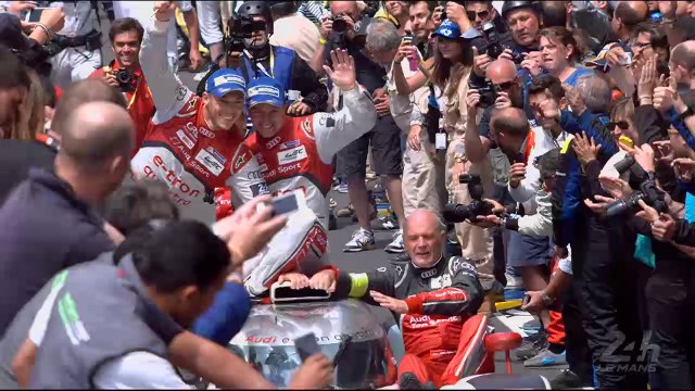 Audi No. 2 reaches the podium - 24 Heures du Mans