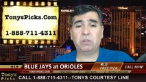 MLB Pick Baltimore Orioles vs. Toronto Blue Jays Odds Prediction Preview 6-15-2014