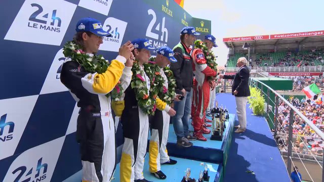 Podium of LMP GTE Pro - 24 Heures du Mans