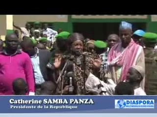 CATHERINE SAMBA PANZA Parle en arabe Tchadien à la mosquée Centrale du KM5