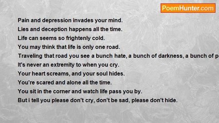 Raquel Hayes - Don't Be Sad