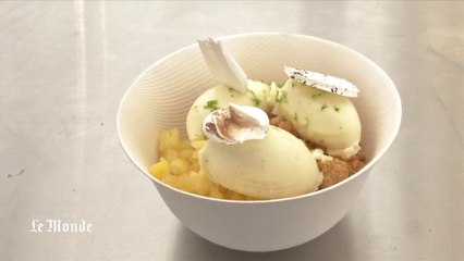 Recette de chef : un crumble à l'ananas, citron vert et crème vanille