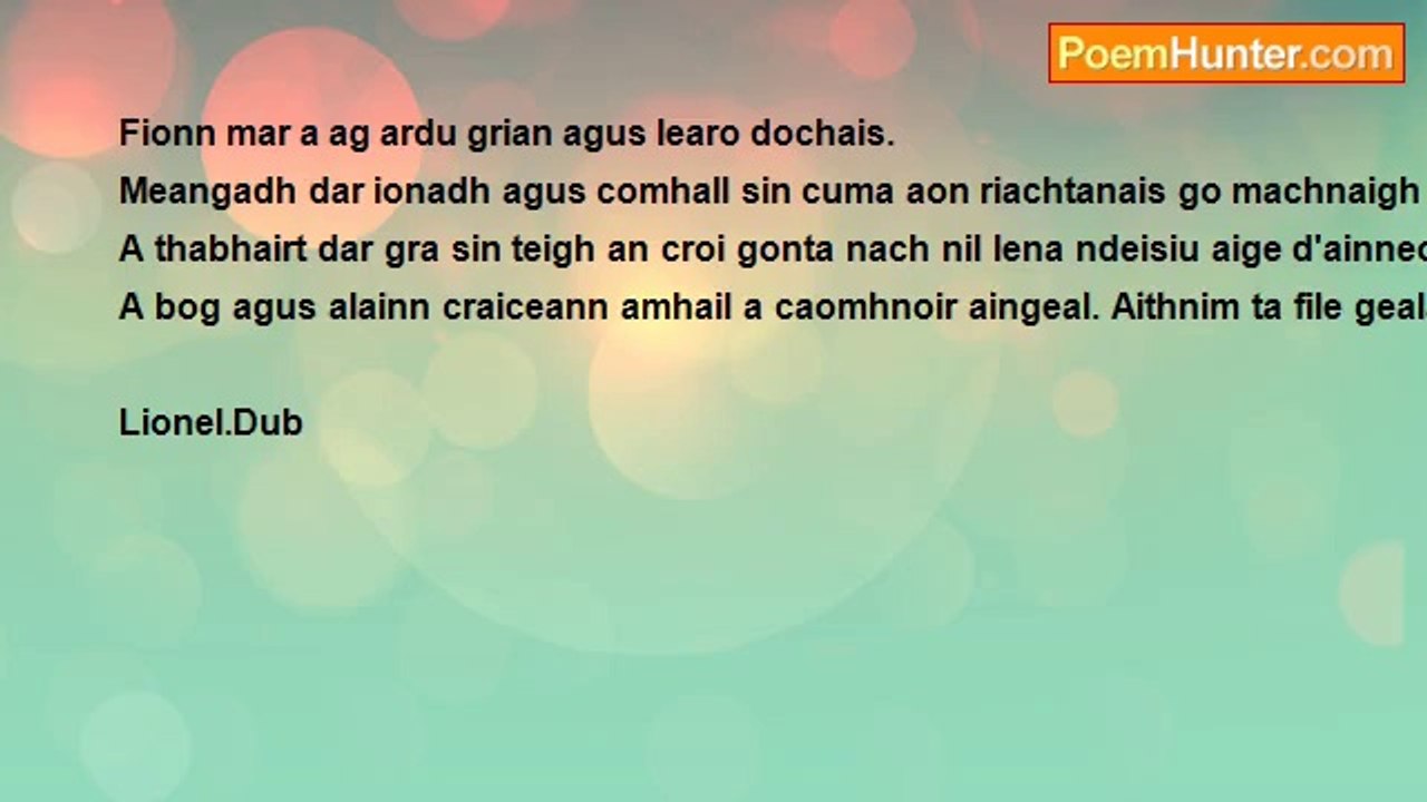 Lionel Dub - Julie-ann (Gaeilge version)