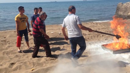 Kuzey Kartal Yangın Sondurme Is Guvenligi Bartin Inkumu Yangin Tatbikati