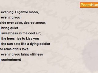 Raj Arumugam - this evening, dearest moon