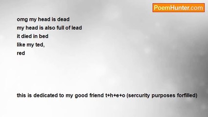 Travis Richardson - tedi redi deadi