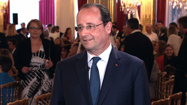 Interview du président de la République à l'occasion du premier match de la France #CM2014