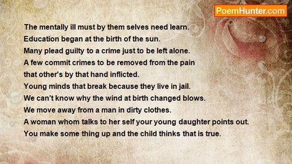 Is It Poetry - Mental Illness, The Stigma Of