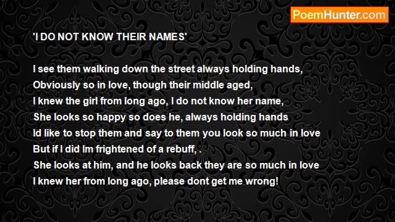 David Bennett - 'I DO NOT KNOW THEIR NAMES'