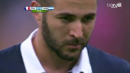 هدف الاول لفرنسا من ركلة جزاء بواسطة بنزيما في كاس العالم 2014