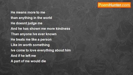 Elizabeth Burnworth - Him (written on February 4,2009)