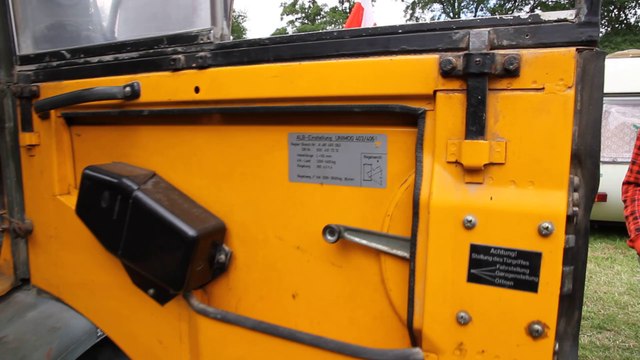 Unimog 406 Schneefräse auf dem Bockhorner Oldtimermarkt 2014