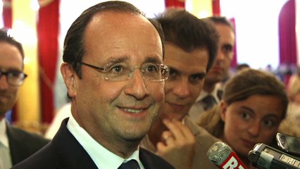 Interview du président de la République à la mi-temps du premier match de la France #CM2014
