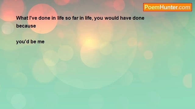 Sylvia Loven Carter - IF YOU WERE ME.