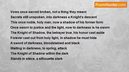 Tim Vallie - The Knight of Shadow