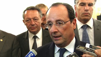 Interview du président de la République après le premier match de la France #CM2014