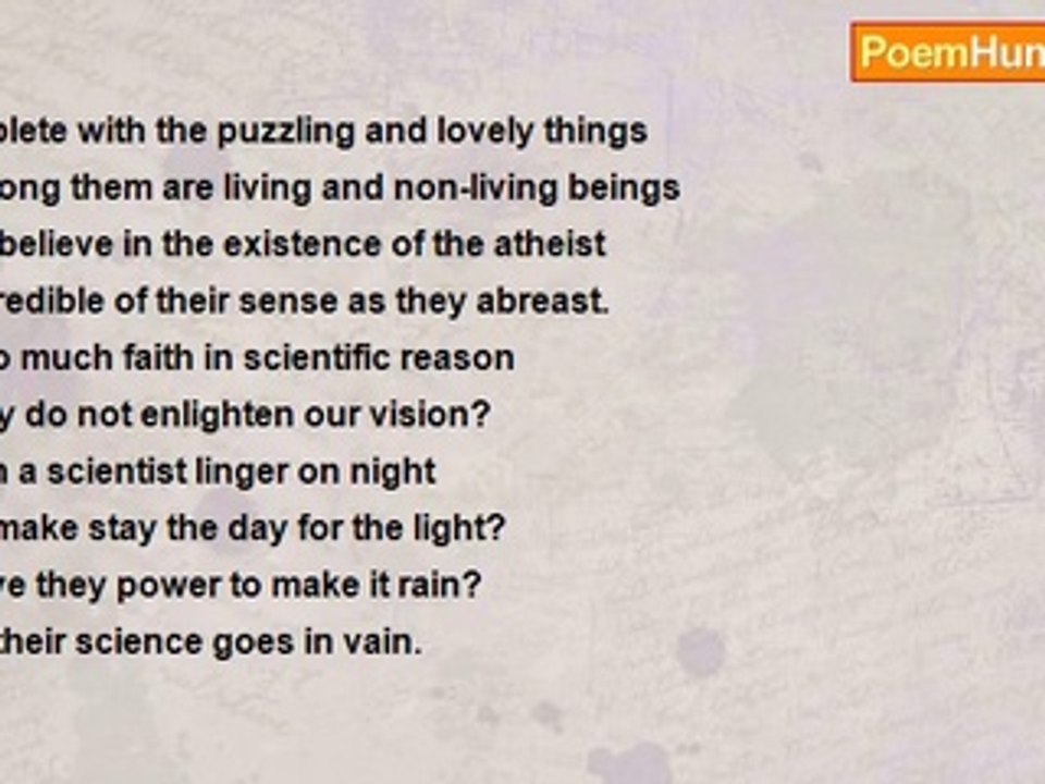 Dr. Shujaat Hussain - Atheism Quashed