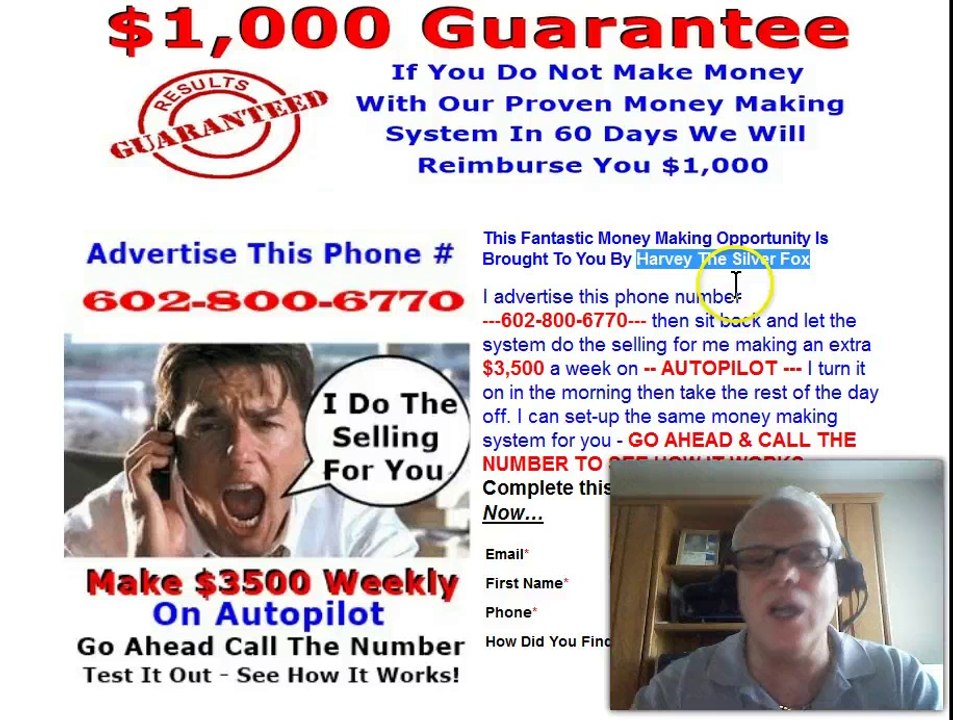 Silver Fox Direct Pay System DPS Free Lead Capture Page I Do The Selling For You