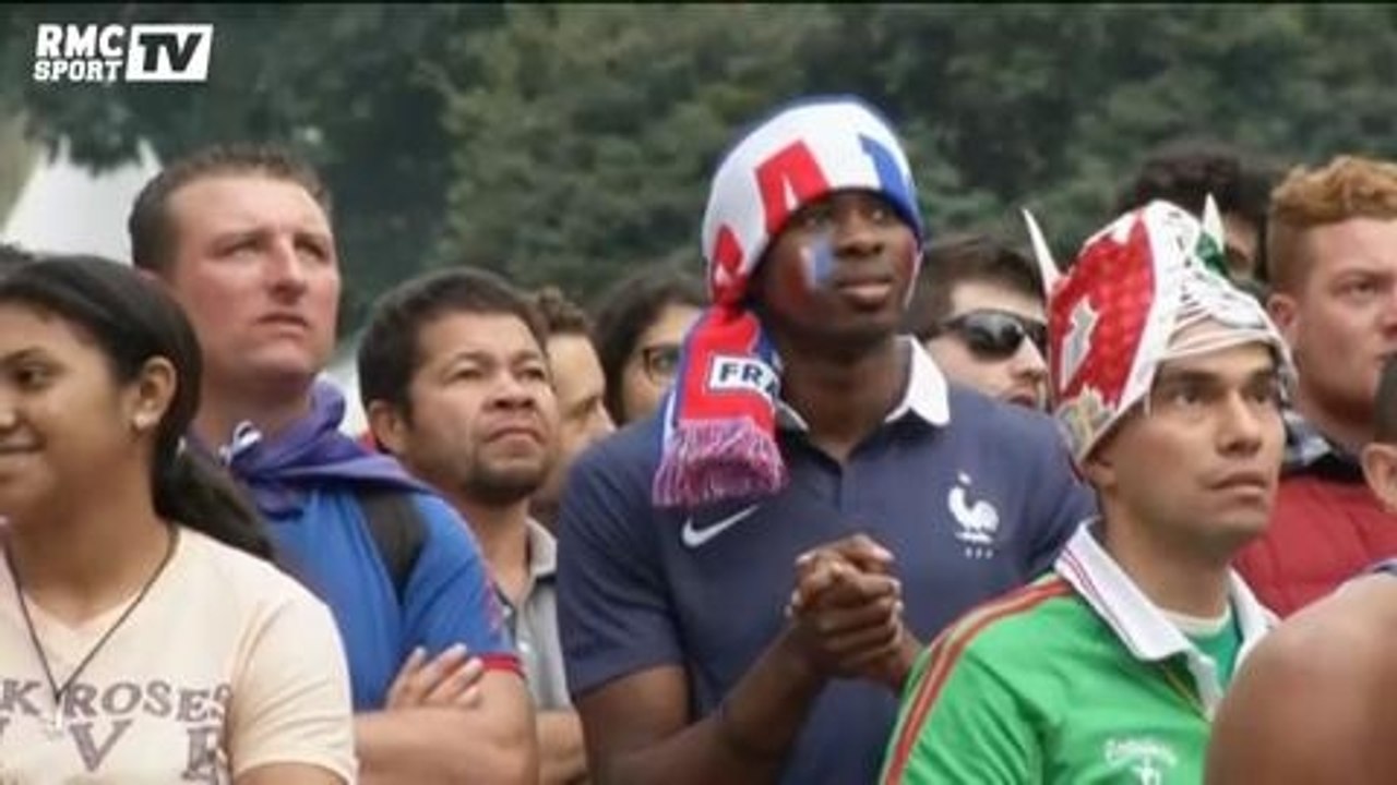 Football / Equipe de France / Les supporters tricolores ont suivi le match depuis la fan zone à Sao Paulo - 15/06