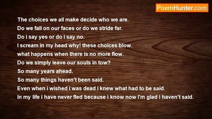 matt hartwell - choices