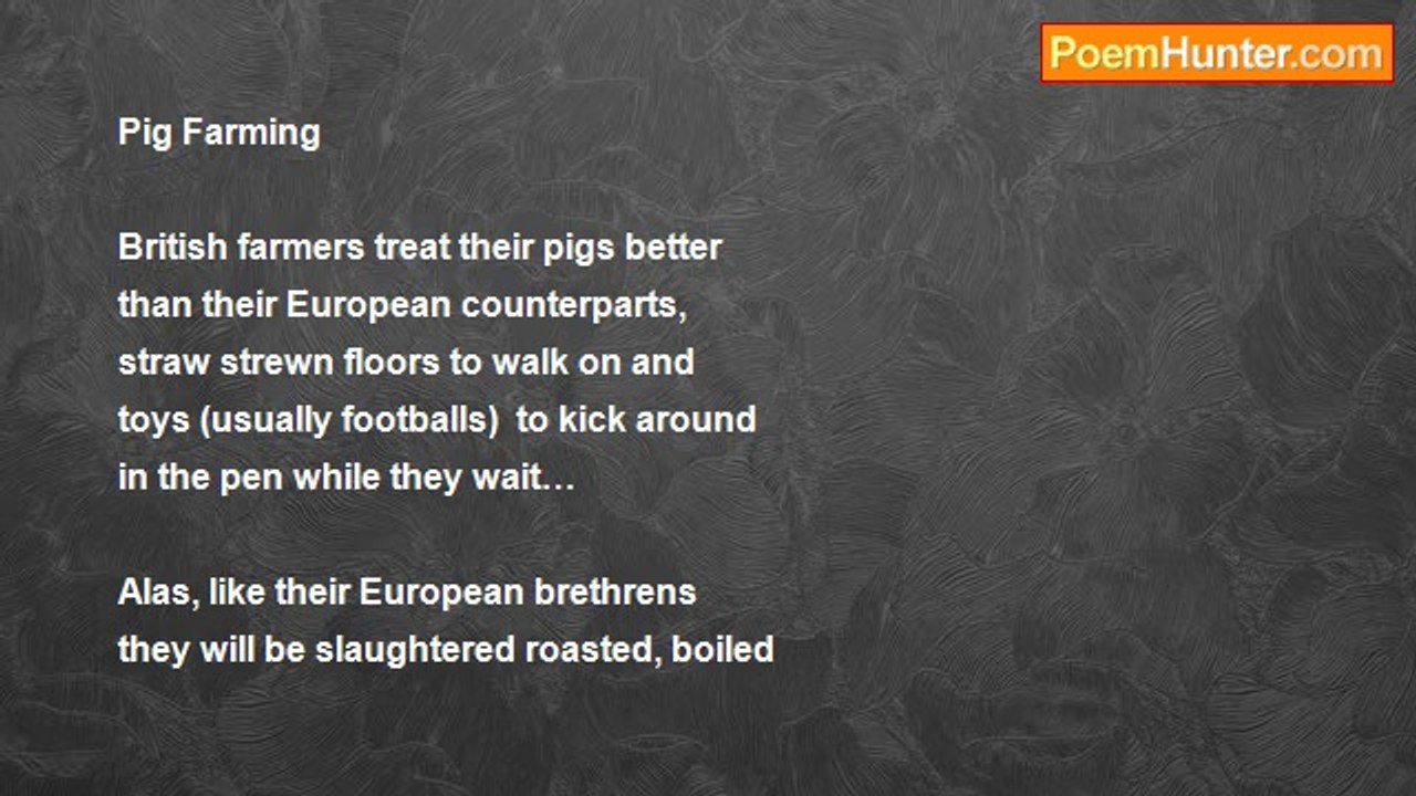 oskar hansen - pig farming