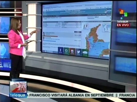 Juan Manuel Santos logra reelección con 7 millones 804 mil 129 votos