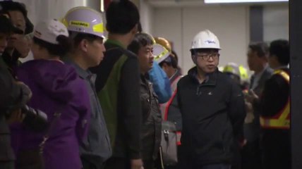 Raw: South Korea train accident hurts dozens