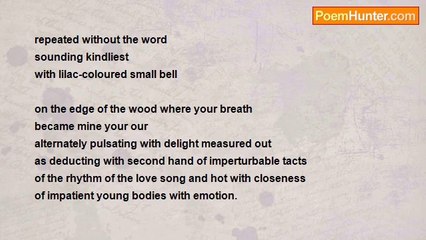 Maria Barbara Korynt - rhythms of the love serenade