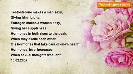 Rm.Shanmugam Chettiar. - Sex is tonic.