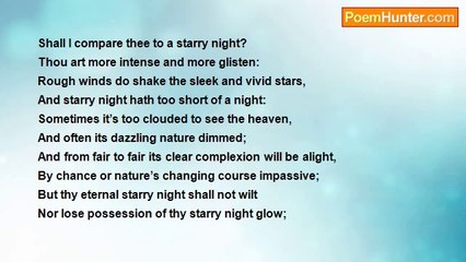Jeffrey Liminsang - Shall I compare thee to a starry night?