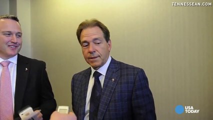 Nick Saban answers Pat White question with profanity