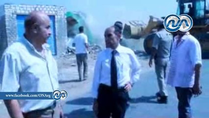 شاهد ..  محافظ الفيوم يقود حملة لإزالة 38 حالة تعدى على الأراضى الزراعية