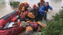 Elderly women, dogs plucked from Croatian floodwaters