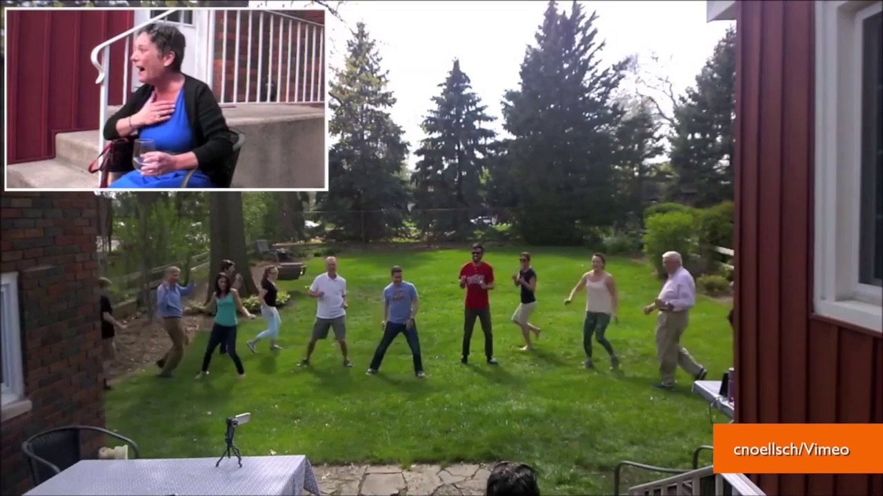 Flash mob surprises terminally Ill woman