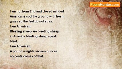 Is It Poetry - Sods to You..I am American